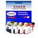 T3AZUR 4 cartouches d'encre compatibles pour Brother MFC-J5330DW  MFC-J5330DW XL