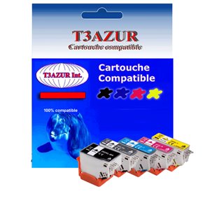 5 x cartouches compatibles Epson 202XL (1Bk+1PBk+1C+1M+1Y)
