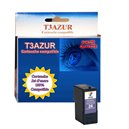 Cartouche compatible Lexmark 24 pour Lexmark Z1400, Z1420 - Noir - T3AZUR