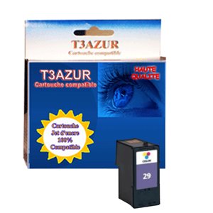 Cartouche compatible Lexmark 29 pour Lexmark Z1300, Z1310, Z1320, Z845 - Noir - T3AZUR