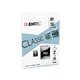 EMTEC Carte mémoire MicroSDHC 8Go +Adaptateur CL10 CLASSIC - Sous blister