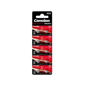 Camelion - Lot de 10 piles AG 4 / LR66 / LR626 / 377  0% mercure