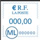 Cartouche compatible pour PITNEY BOWES DM300c - 765-9SB - ENCRE BLEUE - (TYPE ML / MM)