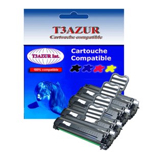 T3AZUR- Lot de 4  Toner générique Samsung ML1610, 2010, ML1610D2   