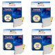 T3AZUR - Lot de 4 cartouches compatibles Epson T0551/ T0552/ T0553/ T0554 