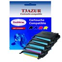 T3AZUR - Lot de 5 Toners génériques Samsung CLP-610 / 660  (Haute capacité)