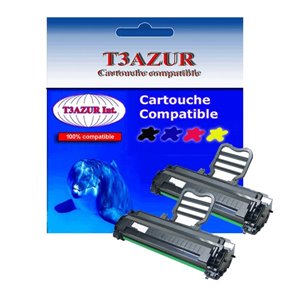 T3AZUR- Lot de 2  Toner générique Samsung ML1610, 2010, ML1610D2   