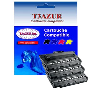 T3AZUR - Lot de 3 Toners génériques Samsung SCX4725 (SCX-D4725A/SV189A)