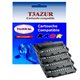 T3AZUR - Lot de 4 Toners génériques Samsung SCX4725 (SCX-D4725A/SV189A)