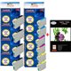 Lot de 10 cartouches compatibles Epson Stylus SX440W / SX445W / SX525WD+ Pack de 20 papiers photos A6 Brillant 230gr