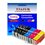 Lot de 10 Cartouches Compatibles pour Canon Pixma TR7500, TR7550, PGI580XXL, CLI581XL (2Bk/2PBk/2C/2M/2Y) - T3AZUR