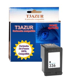 Lot de 2 Cartouches compatibles pour imprimante HP PhotoSmart 2570, 2571 (336+342) Noire 18ml - T3AZUR