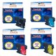 T3AZUR Lot de 4 Cartouches compatibles avec Brother LC1100 XL pour Brother DCP145C, DCP163C, DCP165C, DCP167C, DCP185C, DCP195C,
