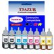 Set de 8 bouteilles encre compatibles pour Epson EcoTank ET L100, L110, L111 (100ml) - T3AZUR