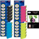  Lot de 20 cartouches compatibles Epson T1301 / T1302 / T1303 / T1304 + Pack de 20 papiers photos A6 Brillant 230gr