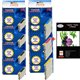 Lot de 10 cartouches compatibles Epson  T0441 / T0442 / T0443 / T0444 + Pack de 20 papiers photos A6 Brillant 230gr