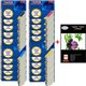Lot de 20 cartouches compatibles Epson  T0441 / T0442 / T0443 / T0444 + Pack de 20 papiers photos A6 Brillant 230gr