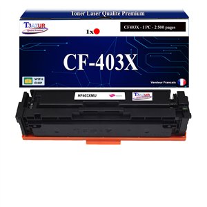 Toner Laser compatible pour imprimante HP Color LaserJet Pro M252dw Magenta - 2 300p - T3AZUR