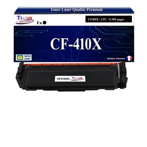 Toner Laser compatible type T3AZUR pour HP CF410X / 410 X Noir - 6 500p - T3AZUR
