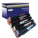 Lot de 4 Toners Lasers compatibles type T3AZUR pour HP CF350A CF351A CF352A CF353A 130A - T3AZUR