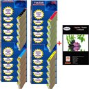  Lot de 20 Cartouches compatibles Epson T0551 / T0552 / T0553 / T0554 + Pack de 20 papiers photos A6 Brillant 230gr