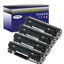 Lot de 4 Toners compatibles type T3AZUR pour HP CF283A (83A)  - 1 500p - T3AZUR