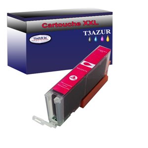 T3AZUR Cartouche compatible avec Canon CLI581 XL Magenta pour Canon Pixma TS6151, TS6200, TS 6240, TS6241, TS6250, TS6251