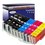 10 Cartouches compatibles avec Canon PGI-580, CLI-581 XL pour Canon Pixma TS8351, TS8352 (1Bk/1PBk/1C/1M/1Y) - T3AZUR