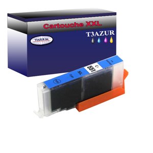 Cartouche Compatible pour Canon CLI-551 XL Cyan - T3AZUR