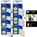 Lot de 10 cartouches compatibles pour Epson T7011 / T7012 / T7013 / T7014 XXL+ Pack de 20 papiers photos A6 Brillant 230gr
