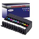 Lot de 10 Cartouches compatibles pour Canon PGI72 -  T3AZUR