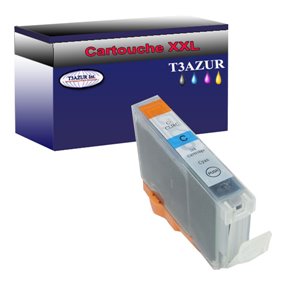 Cartouche compatible pour Canon CLI8 (0621B001) Cyan- T3AZUR