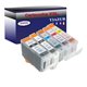 Lot de 5 Cartouches compatibles pour Canon PGI-5 , CLI-8 - T3AZUR