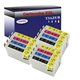 Lot de 12 Cartouches Compatibles pour Epson T0711 / T0712 / T0712 / T0714  - T3AZUR