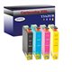 Lot de 4 Cartouches Compatibles pour Epson T1631 / T1632 /  T1633 /  T1634  (16XL) - T3AZUR