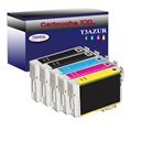 Lot de 5 Cartouches Compatibles pour Epson T1814 / T1804 (18XL) Jaune  - T3AZUR
