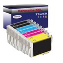 Lot de 8 Cartouches Compatibles pour Epson T1814 / T1804 (18XL) Jaune  - T3AZUR