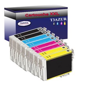 Lot de 8 Cartouches Compatibles pour Epson T1814 / T1804 (18XL) - T3AZUR