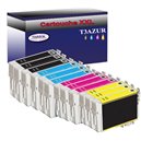 Lot de 12 Cartouches Compatibles pour Epson T1814 / T1804 (18XL) Jaune  - T3AZUR