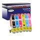 Lot de 6 Cartouches Compatiblespour Epson T2431/ T2432/ T2433/ T2434/ T2435/ T2436 - T3AZUR