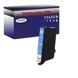 Cartouche Compatible pour Epson T3472 / T3462 (34XL) Cyan - T3AZUR