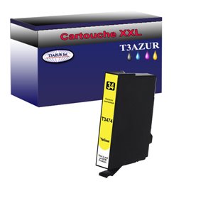 Cartouche Compatible pour Epson T3474 / T3464 (34XL) Jaune - T3AZUR