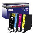 Lot de 4 Cartouches Compatibles pour Epson T3474 / T3464 (34XL) Jaune - T3AZUR