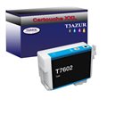 Cartouche Compatible pour Epson T7602 (C13T76024010) Cyan- T3AZUR