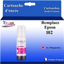 Cartouche Compatible pour Epson 102 (C13T03R340) Magenta - T3AZUR