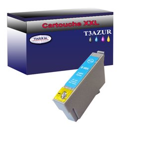 Cartouche Compatible pour Epson T0805 (C13T08054010) Light Cyan - T3AZUR