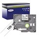 Ruban d'étiquettes laminées générique Brother TZe121 - Texte noir sur fond transparent - Largeur 9 mm x 8 mètres