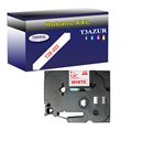 Ruban pour étiquettes laminées génériques Brother TZe222 - Texte rouge sur fond blanc - Largeur 9 mm x 8 mètres