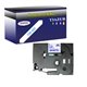 Ruban d'étiquettes laminées générique Brother TZe223 - Texte bleu sur fond blanc - Largeur 9 mm x 8 mètres