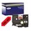 Ruban d'étiquettes laminées générique Brother TZe461 - Texte noir sur fond rouge - Largeur 36 mm x 8 mètres